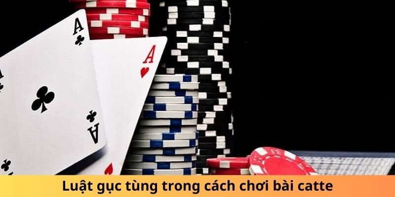 Luật gục tùng trong cách chơi bài catte